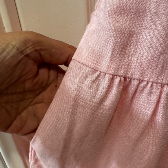 Lilly Pulitzer Jocelyn Short Sleeve Tiered Linen Mini Dress Sz. XS - Picture 10 of 13